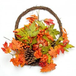 Jesienna dekoracja wisząca 43 cm
