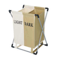 Stoffkorb für Wäsche, beige/braun, LAUNDRY NEW TYPE 2