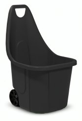 Cărucior Blumax CADDY, 60 litri, 50x60x84 cm, negru, pentru deșeuri de grădină