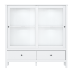 Niska vitrina 2W2S, bijela, OLJE