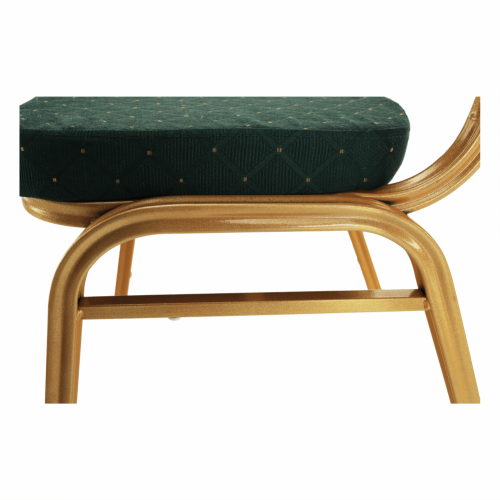 Krzesło sztaplowane, zielono-złota farba, ZINA 3 NOWOŚĆ