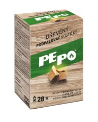 Brichetă PE-PO®, lemn, 28 buc, brichetă pentru grătar, sobă, șemineu, cuptor