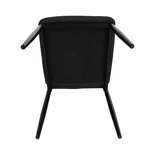 Židle, tmavě šedá látka/černý kov, COLETA NOVA
