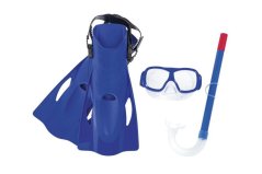 Bestway® 25019 Hydro-Swim Freestyle Schnorchelset, Schnorchelbrille mit Flossen