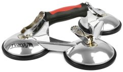 Aluminium-Saugnapf für Glas 3 x 125 mm, Tragfähigkeit 190 kg, HART