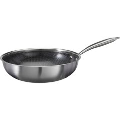 Wok din oțel inoxidabil, 28 cm