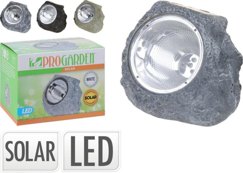 Lampa solárna kameň 4 LED