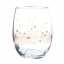 Gläser, 4er-Set, 600 ml, klar mit Golddruck, Wintermotiv, QUATRO AMIGOS