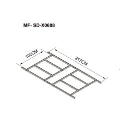 Bodenkonstruktion für das Haus Strend Pro, 102x217 cm