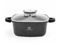 Alumínium edény + fedél négyzet alakú 3,7L/22x22x9,5 cm