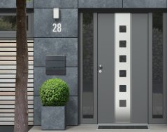 Horganyzott acélból készült újságos postaláda