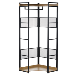 Sarokállvány, tölgy/fekete, KILOS NEW TYP 4