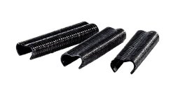 Spona RAPID VR22, PVC čierna, 215 ks, sponky pre viazacie kliešte RAPID FP222 a FP20, pre drôt 5-11mm