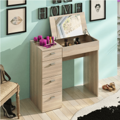 Schminktisch, Schminktisch, Sonoma-Eiche, BELINA