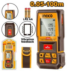 Merač vzdialenosti laserový digitálny 100m INGCO INDUSTRIAL