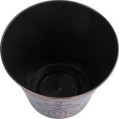 Strend Pro Flower virágcserép, 24,5x19,3 cm, arany, metál hatású