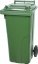 Konténer MGB 240 lit., műanyag, zöld, hamutartó hulladéknak