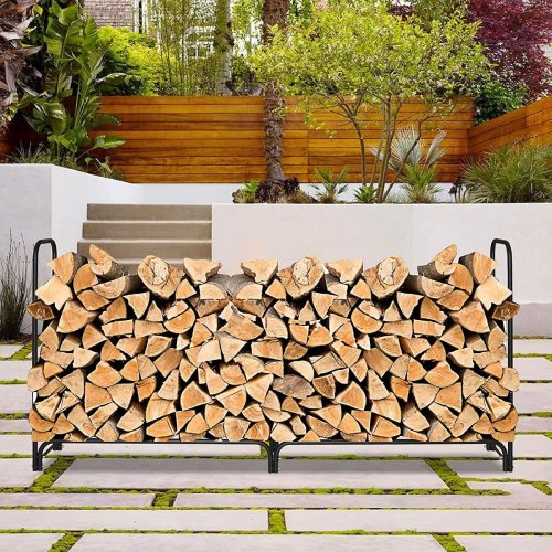 Holzständer mit Blatt 244 x 36 x 122 cm GARDENKUS