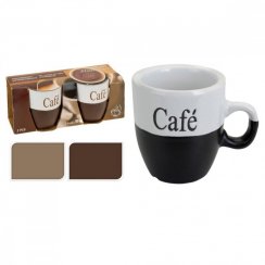 Cana ceramica 150ml, set 2 cafea in cutie KLC