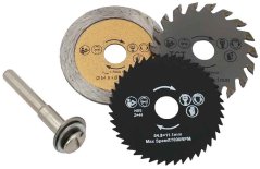 Zestaw tarcz MINI, piła, diament, SK, średnica 55 mm + uchwyt, trzpień 5 mm, XL-TOOLS