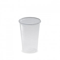Átlátszó PP pohár, kb 78 mm, 0,3 l, 100 db/csomag
