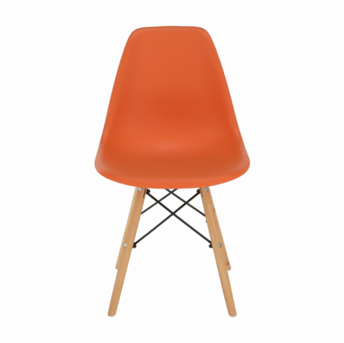 Krzesło, pomarańczowy/buk, CINKLA 3 NOWOŚĆ