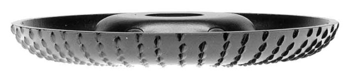 Rašpica za kutnu brusilicu četvrt kruga R15 125 x 22,2 mm niski zub, TARPOL, T-95