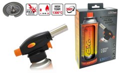 Lampă de lipit cu aprinzător piezo și cartuș 220g, capac rotativ, ELICO