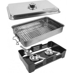 Mala balkonska pušnica s termometrom za gel gorivo + piljevina