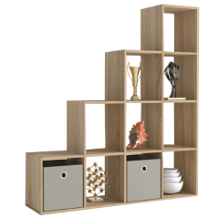 Polica piramida, sonoma hrast, DTD laminat, NORAH
