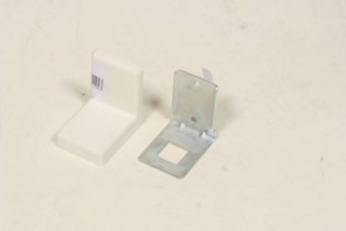 Fehér egyenirányító fém/műanyag szerelvények KLC szekrényekhez