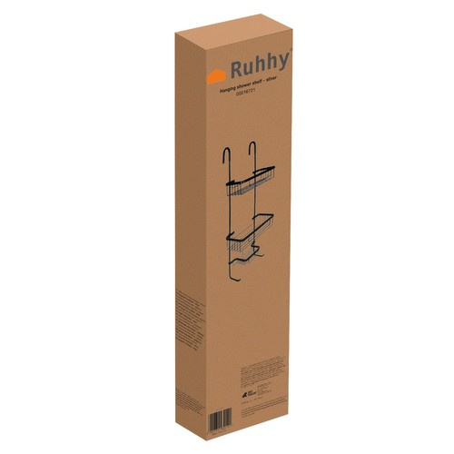 Viseća tuš polica - srebrna