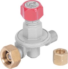 Meva-Gasregler, G3/8"; L, 0,5 - 4 bar, einstellbar ohne Manometer