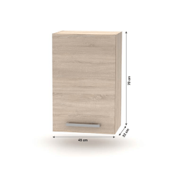 Oberschrank 45 1DV, Sonoma-Eiche, NOVA PLUS NOPL-024-OH