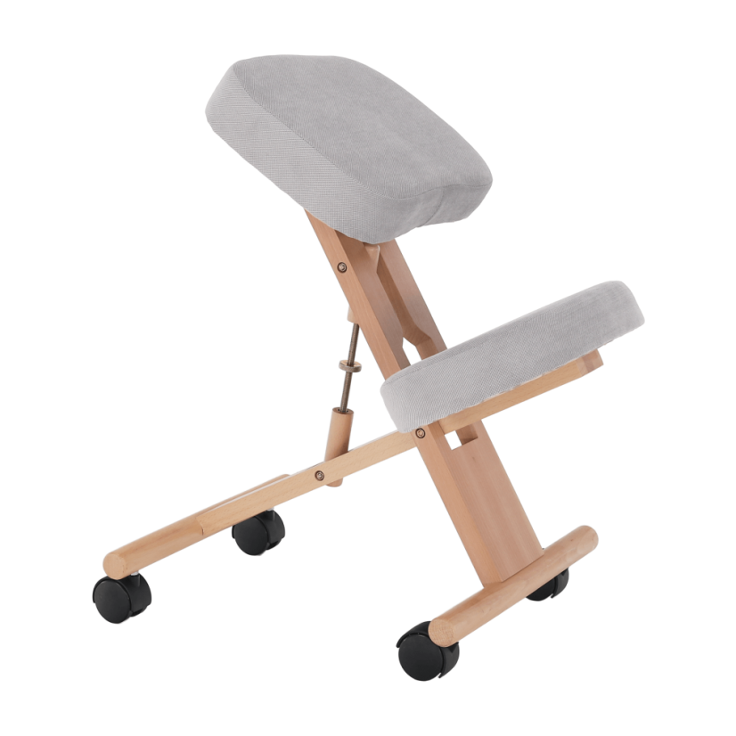 Ergonomsko klečalo, sivo-smeđa Taupe/bukva, FLONET