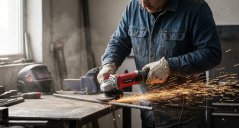 Warcraft AG14-125S Schleifmaschine, 1400 W, 125 mm, eckig