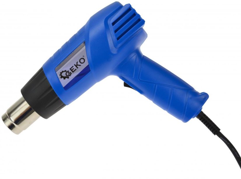 Heißluftpistole 2.000 W, 4 Düsen, 2 Temperaturstufen, 350/550 C°, GEKO