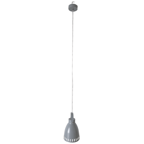 Viseća lampa, siva/metal, AIDEN TIP3