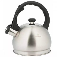 Edelstahl-Teekanne 1,8l Kinghoff, silber