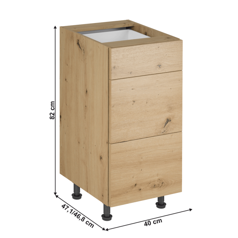 Unterschrank, Artisan-Eiche, LANGEN D40S3