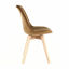 Krzesło, brązowa tkanina Velvet/buk, LORITA