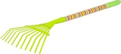 Greblă Strend Pro, pentru gazon, pentru copii, lemn + oțel, 74 cm