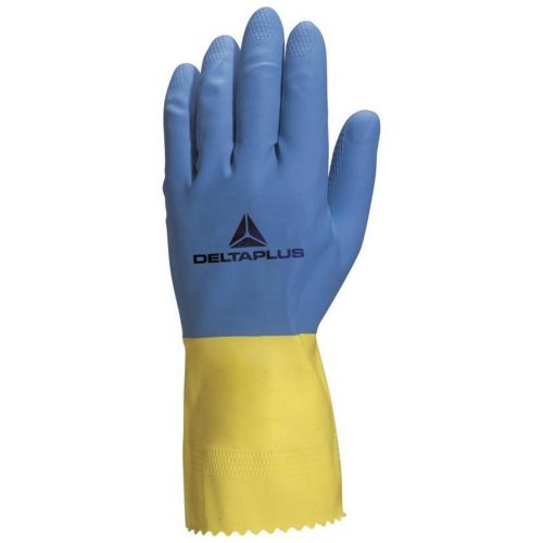 Gumijaste rokavice DUOCOLOR modro/rumene