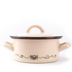 Emajlirana posuda + poklopac 26cm/6.0L Linea dekor