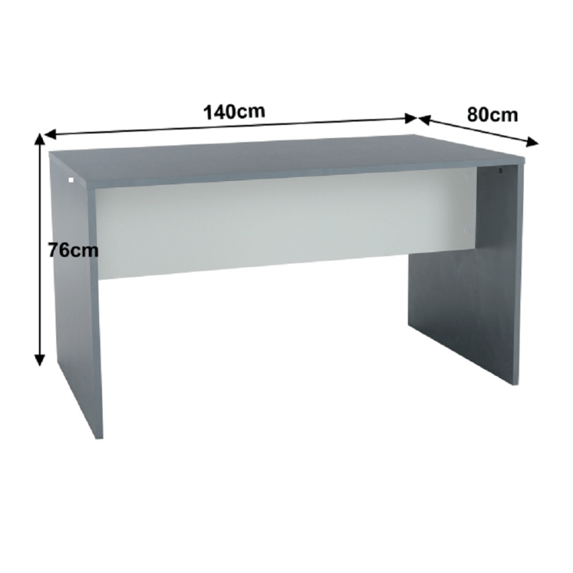 PC-Schreibtisch, Graphit/Weiß, RIOMA NEW TYPE 11 (akce)