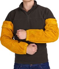 Kesztyű Strend Pro Industrial, hegesztéshez, bőr, 50 cm, pár 2 db