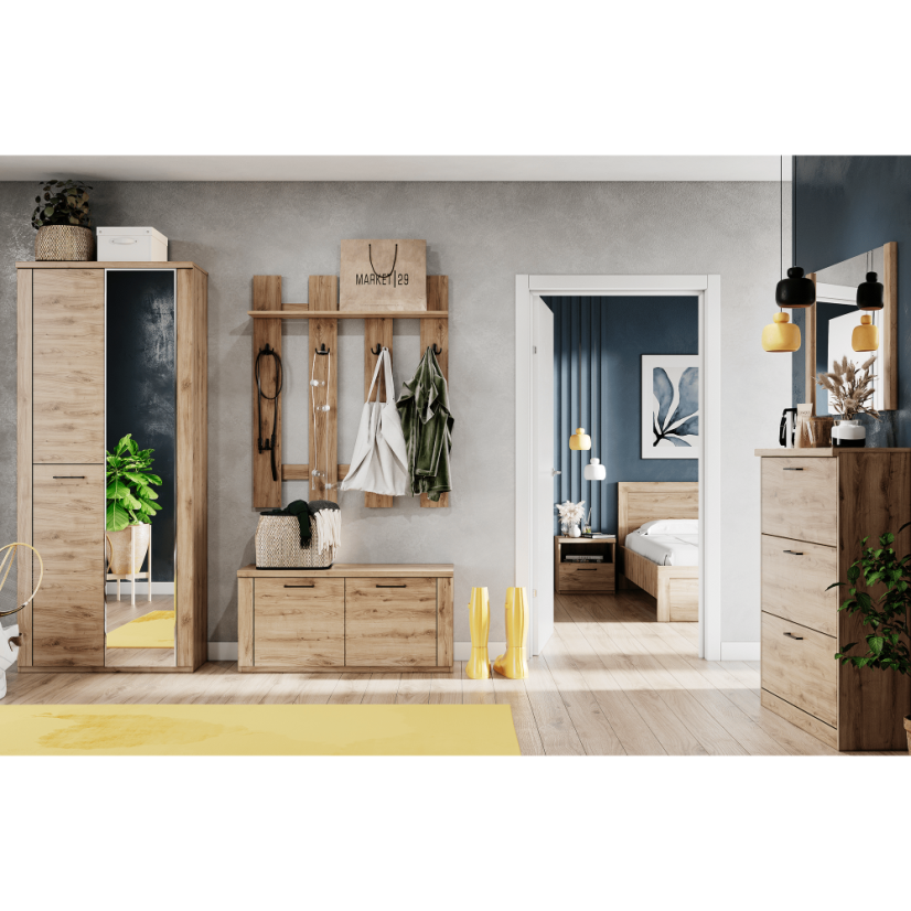 Schuhschrank 2D, Navarra-Eiche, DORSI