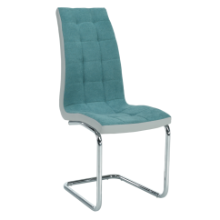 Esszimmerstuhl, Menthol/Grau/Chrom, SALOMA NEU