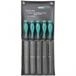 Sada pilníků whirlpower® 154-5005, 5 dílná, 200 mm, plochý, kulatý, čtyřhranný, rovný, půlkruhový