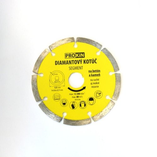 Diamantni disk o125x22,23 mm SEGMENT PROKIN /40321112 / KLC